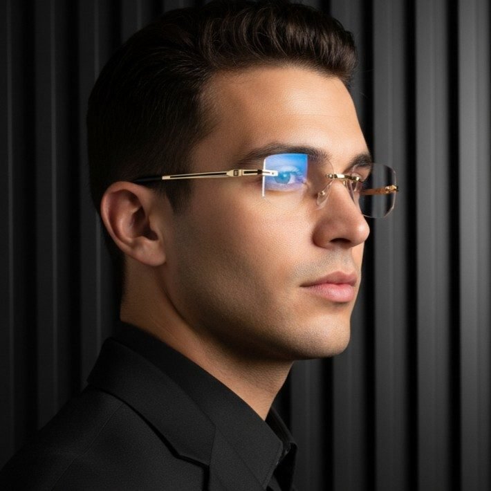 Luxury Rimless Anti Blue - V004 - Image 7