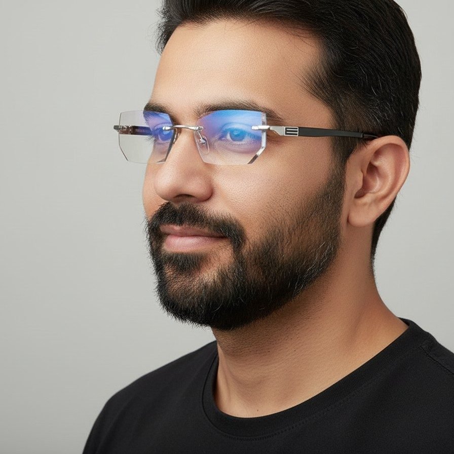 Luxury Rimless Anti Blue - V007 - Image 8